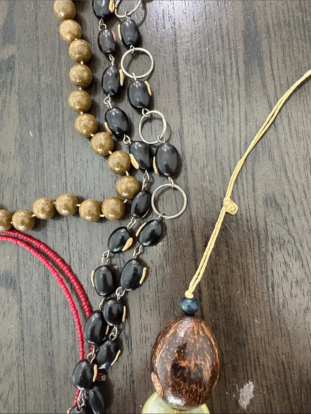 Boho Mixed-Color Statement Necklace Collection - Multi - Picture 3 of 10